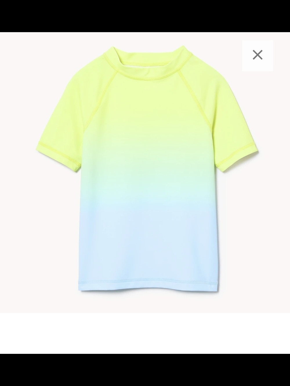 Joe Fresh Kids Gradient Rashguard in Yellow and Light Blue